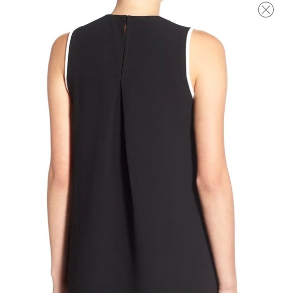 Madewell | Black Crepe Canal Sleeveless Tank top - Picture 3 of 8